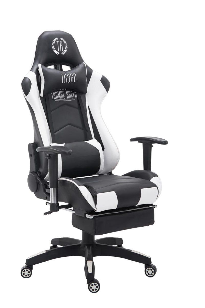 Turbo gamer szék lábtartóval