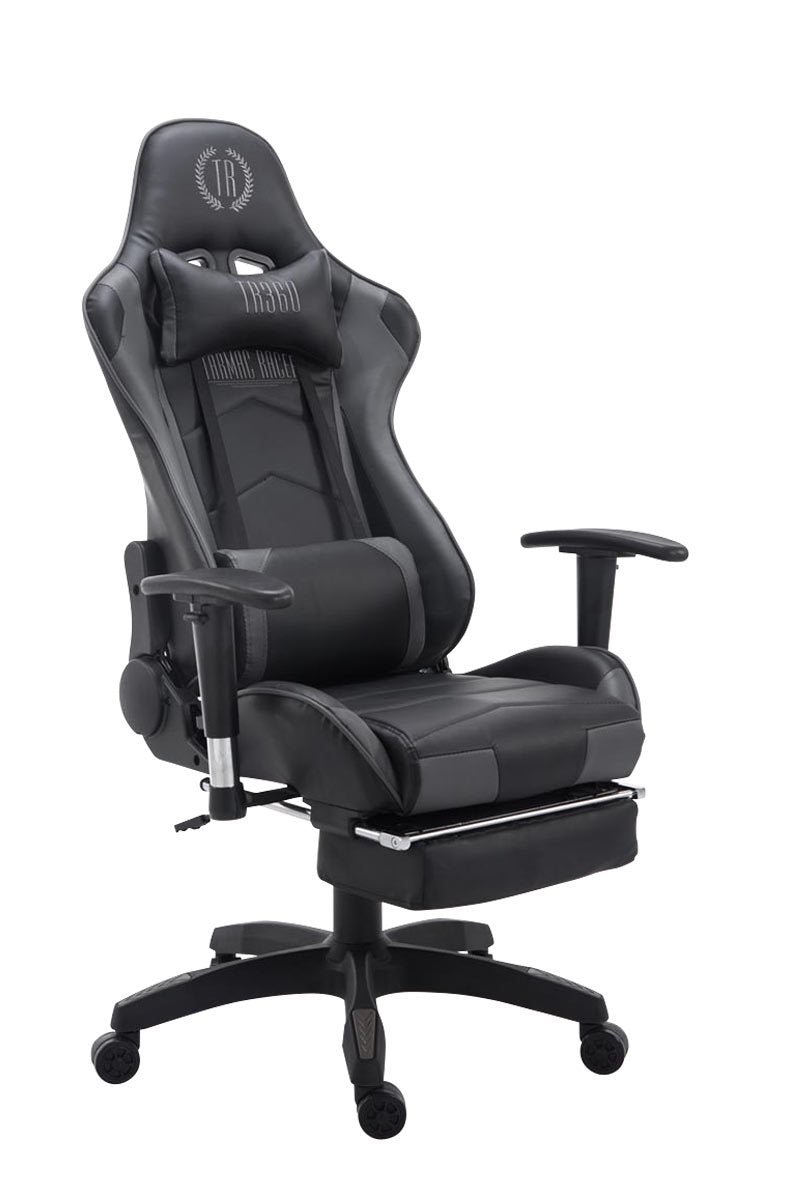 Turbo gamer szék lábtartóval