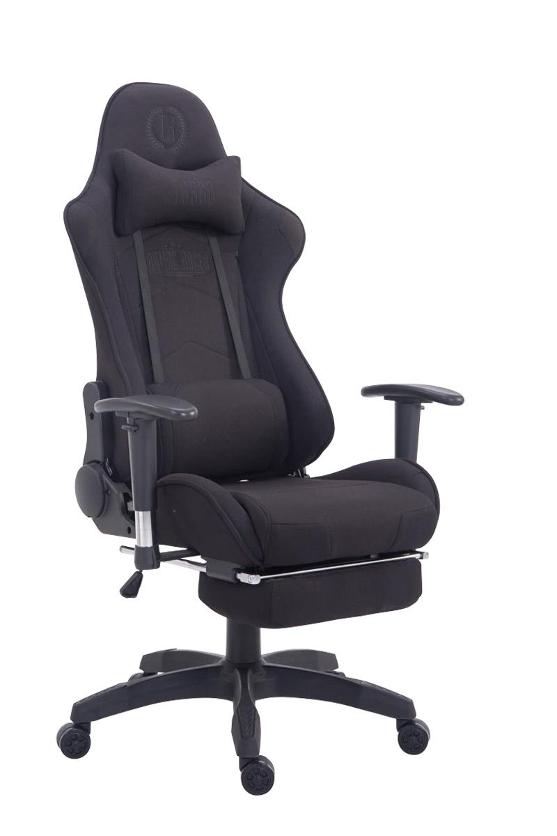 Turbo szövet gamer szék lábtartóval