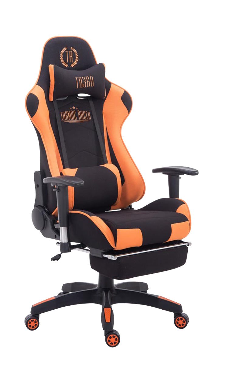 Turbo szövet gamer szék lábtartóval