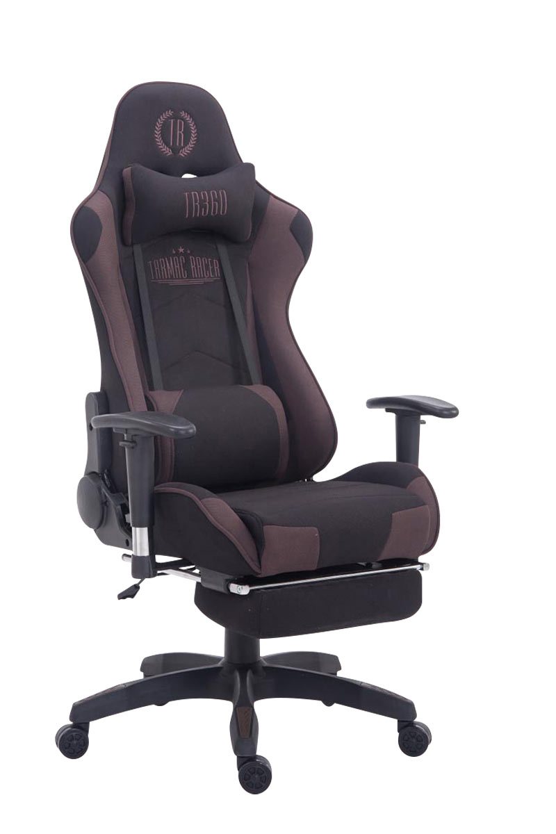 Turbo szövet gamer szék lábtartóval