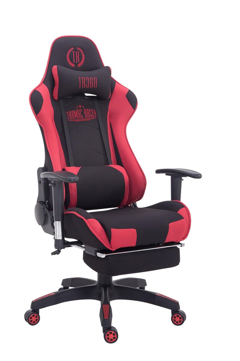 Turbo szövet gamer szék lábtartóval