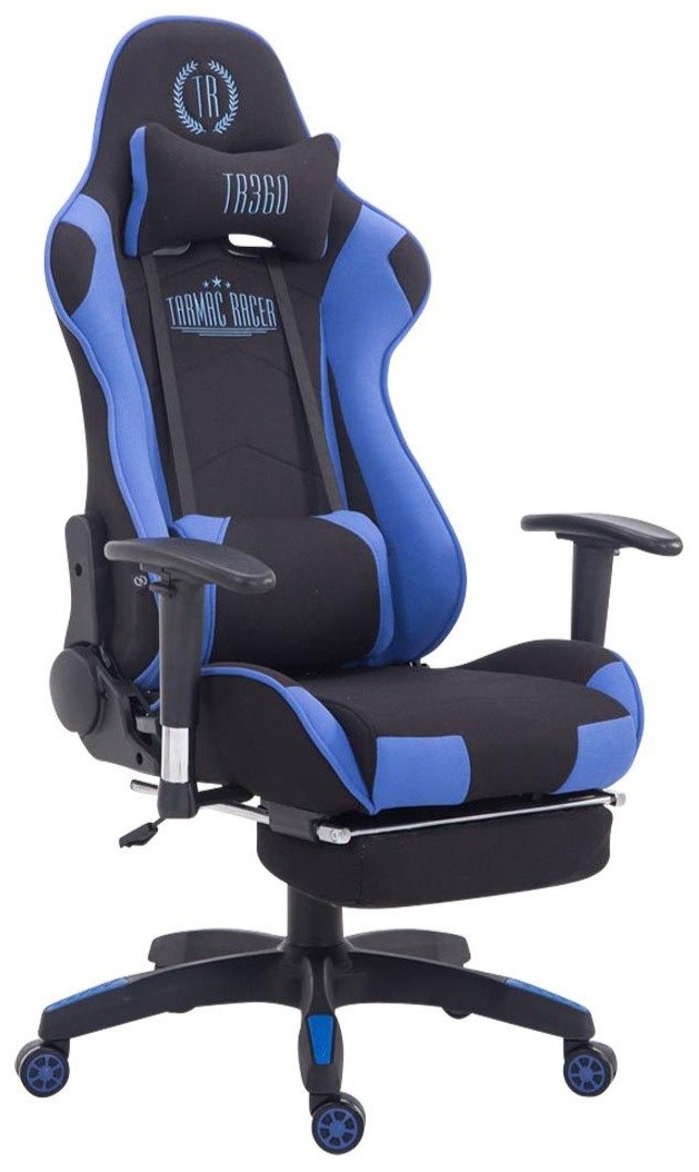 Turbo szövet gamer szék lábtartóval