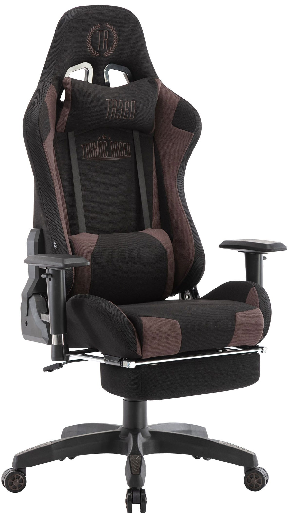 Turbo LED szövet gamer szék lábtartóval