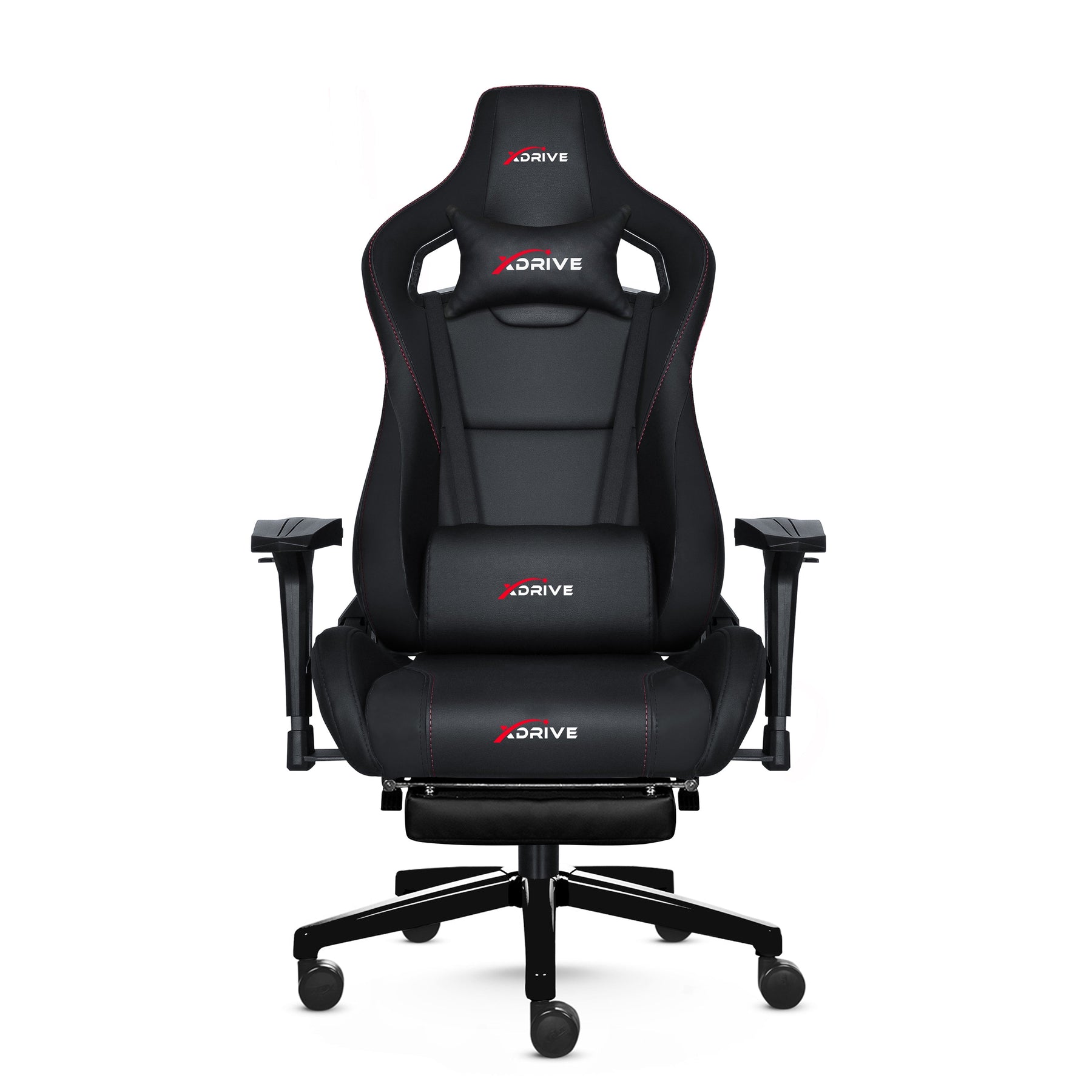 AKDENIZ E-sport ergonomikus gamer szék lábtartóval, műbőr, 3D kartámasz
