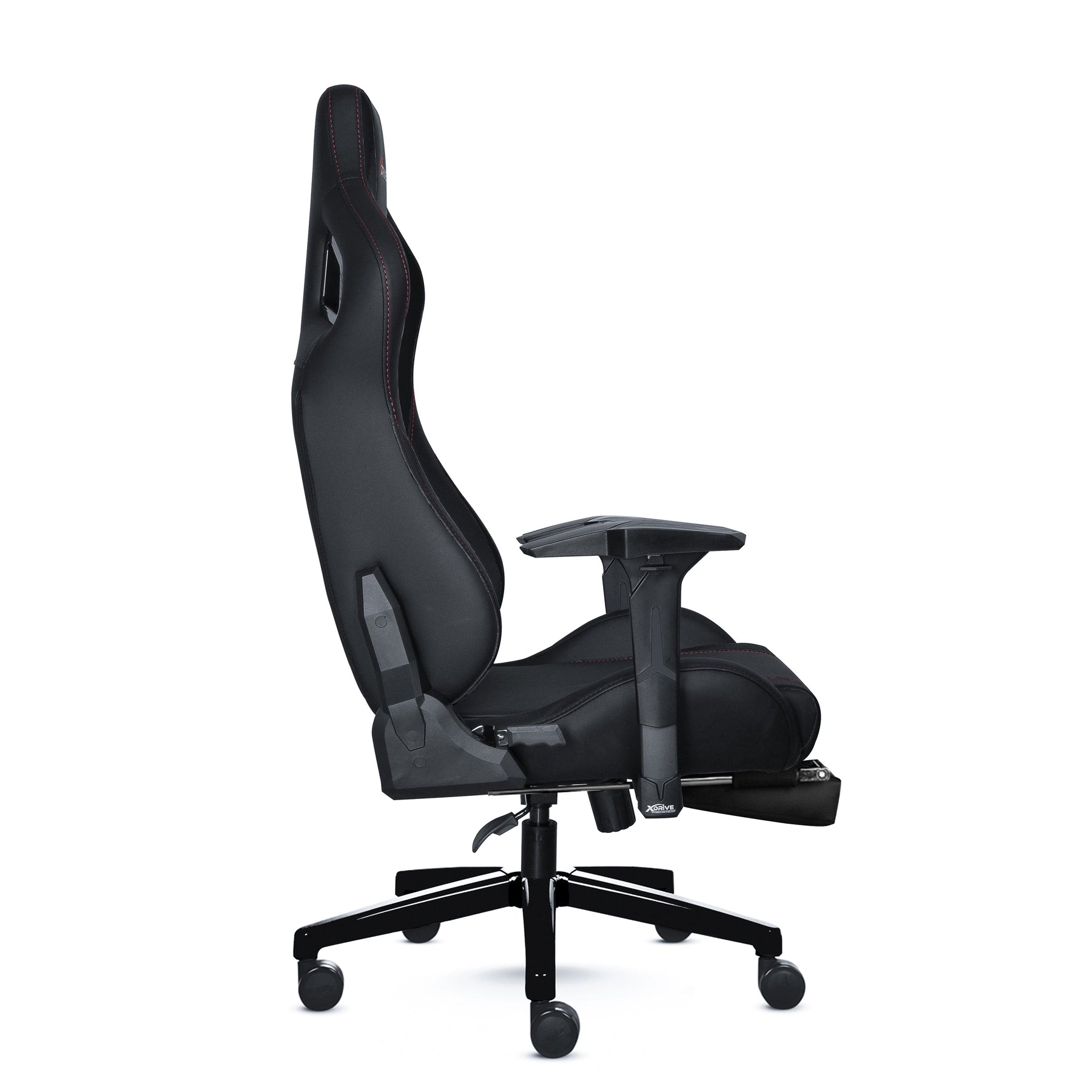 AKDENIZ E-sport ergonomikus gamer szék lábtartóval, műbőr, 3D kartámasz