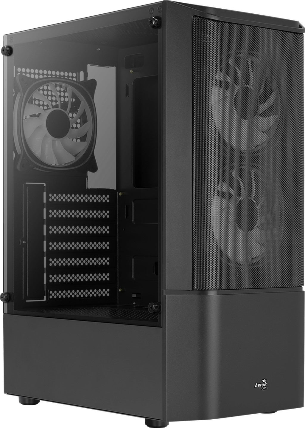 Számítógépház Aerocool Quantum Mesh FRGB ATX Fekete Edzett üveg
