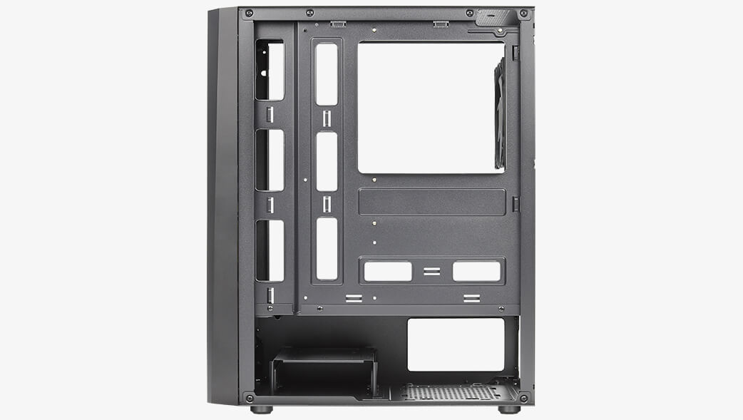 Számítógépház Aerocool Delta RGB ATX Fekete Edzett üveg