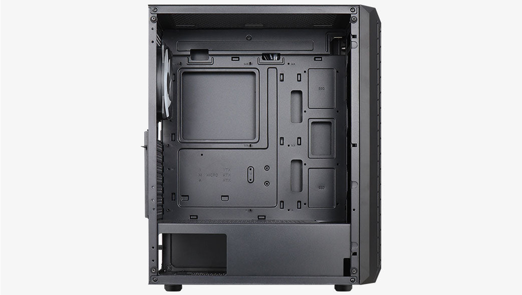 Számítógépház Aerocool Beam v2 FRGB ATX Fekete Edzett üveg