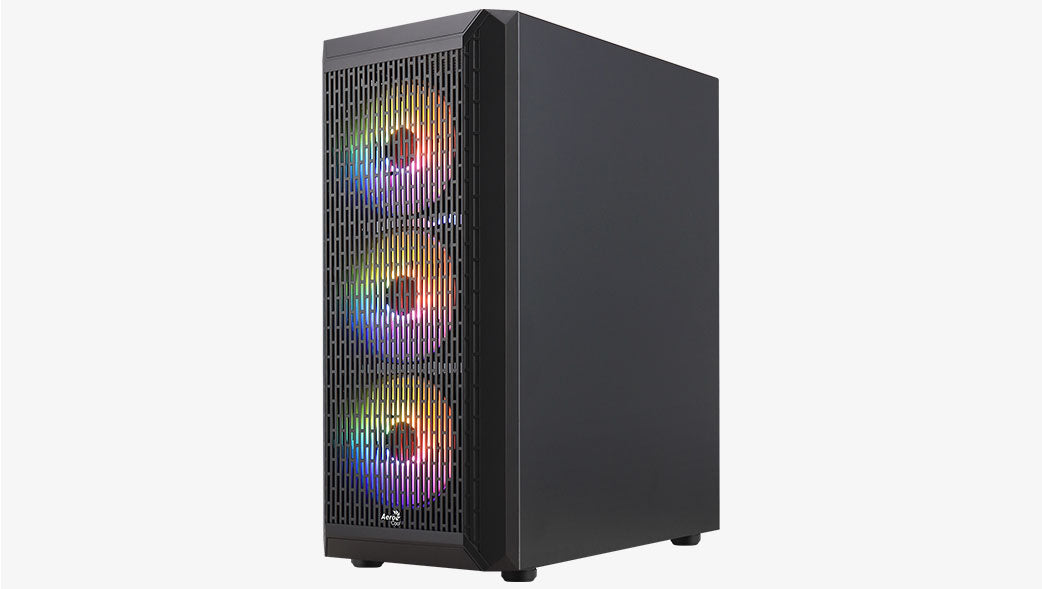 Számítógépház Aerocool Beam v2 FRGB ATX Fekete Edzett üveg