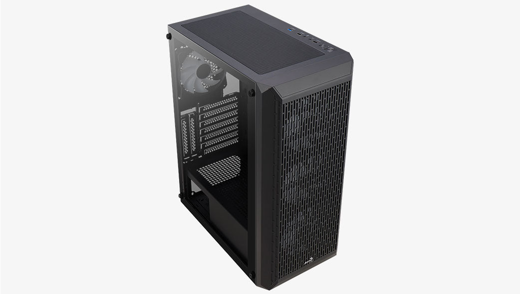 Számítógépház Aerocool Beam v2 FRGB ATX Fekete Edzett üveg