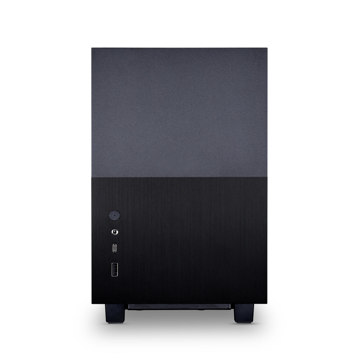 Számítógépház Lian Li Q58 X4 ITX Fekete Edzett üveg PCIE 4.0 Edition