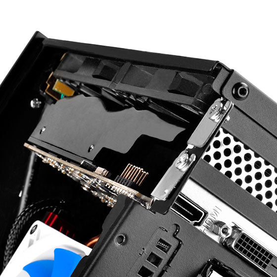 Számítógépház Silverstone SST-ML06B-E Milo HTPC Fekete