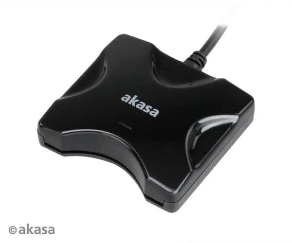 Kártyaolvasó Akasa Elektronikus ID és Chipkártyákhoz Fekete
