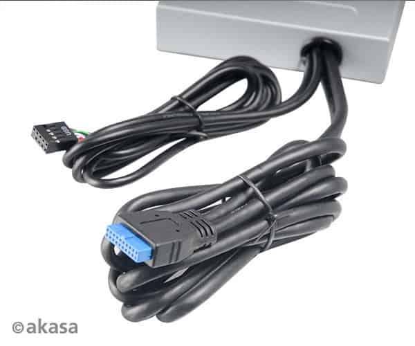 HUB USB 3.5 Akasa 2x USB 2.0 + 2x USB 3.0