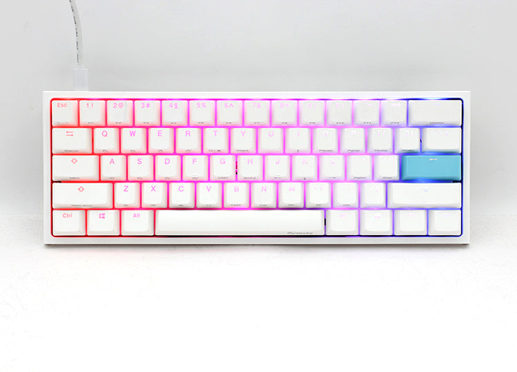 Billentyűzet Ducky ONE 2 Mini MX Speed Silver RGB LED Magyar (HU) Fehér