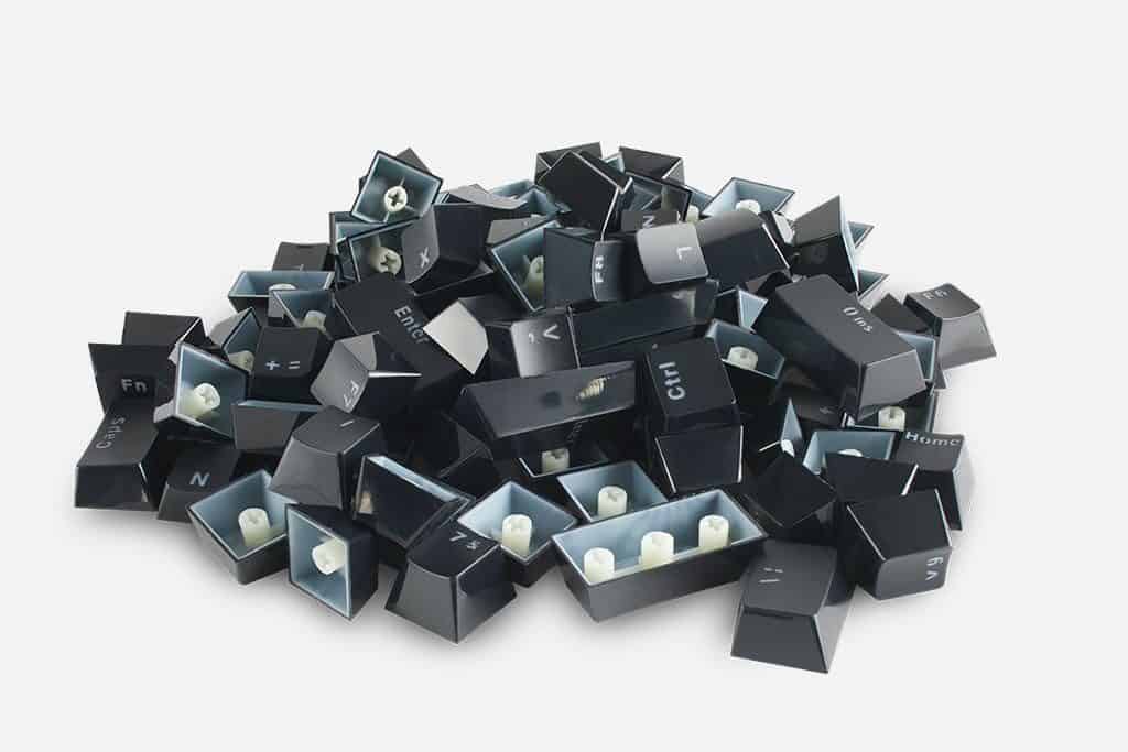 Billentyűzet kiegészítő Glorious Keycap Szett Magyar kiosztás Fekete