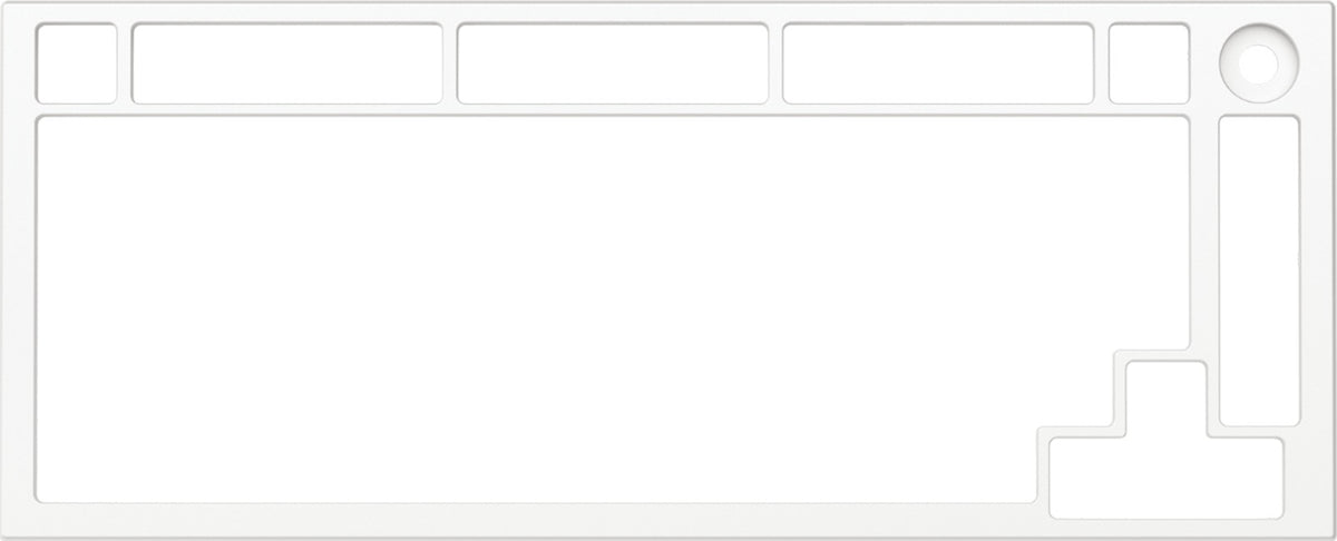 Billentyűzet kiegészítő Glorious GMMK Pro 75% burkolat Fehér