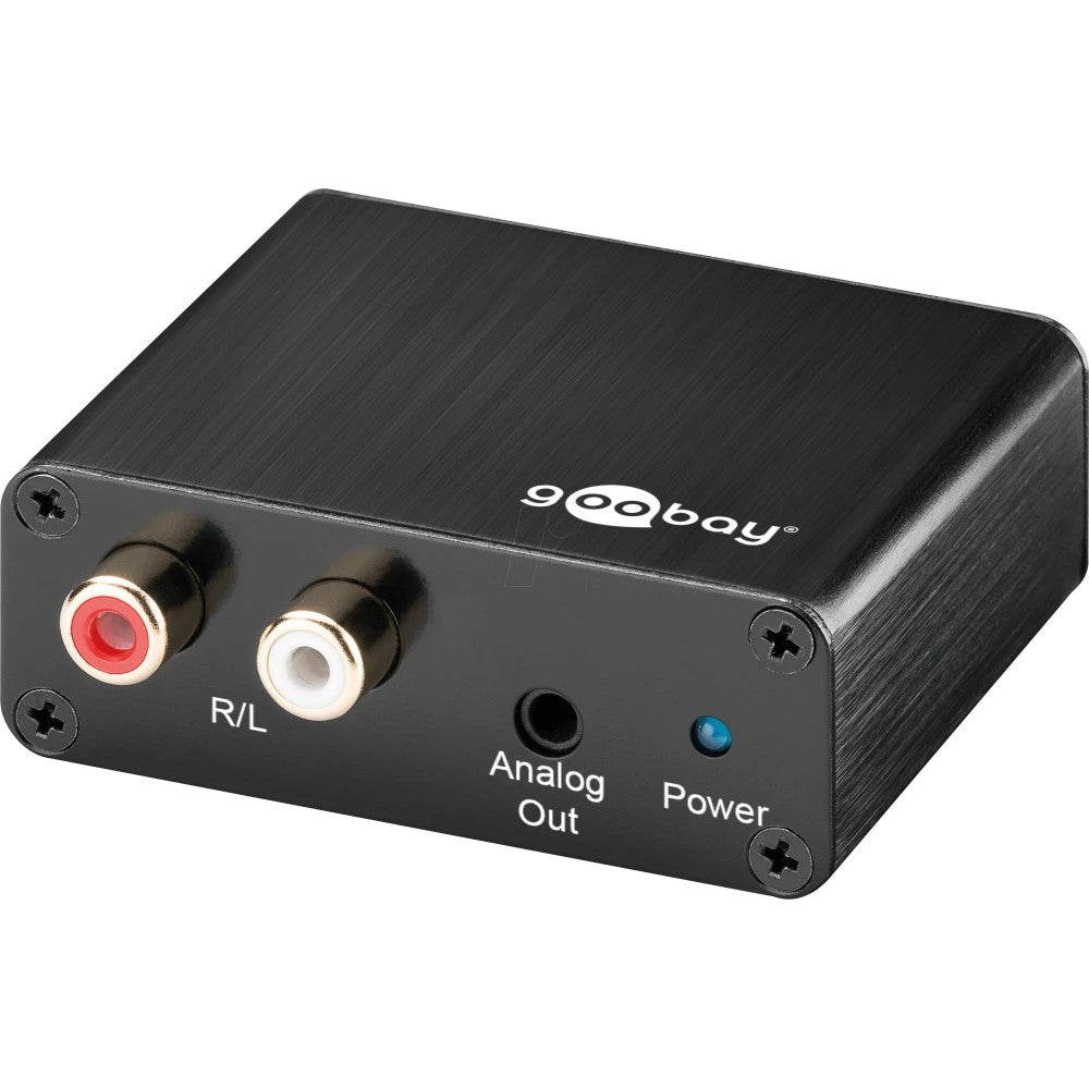 Átalakító Digitális/Analóg audio konverter Toslink/RCA - 2 RCA (Female)