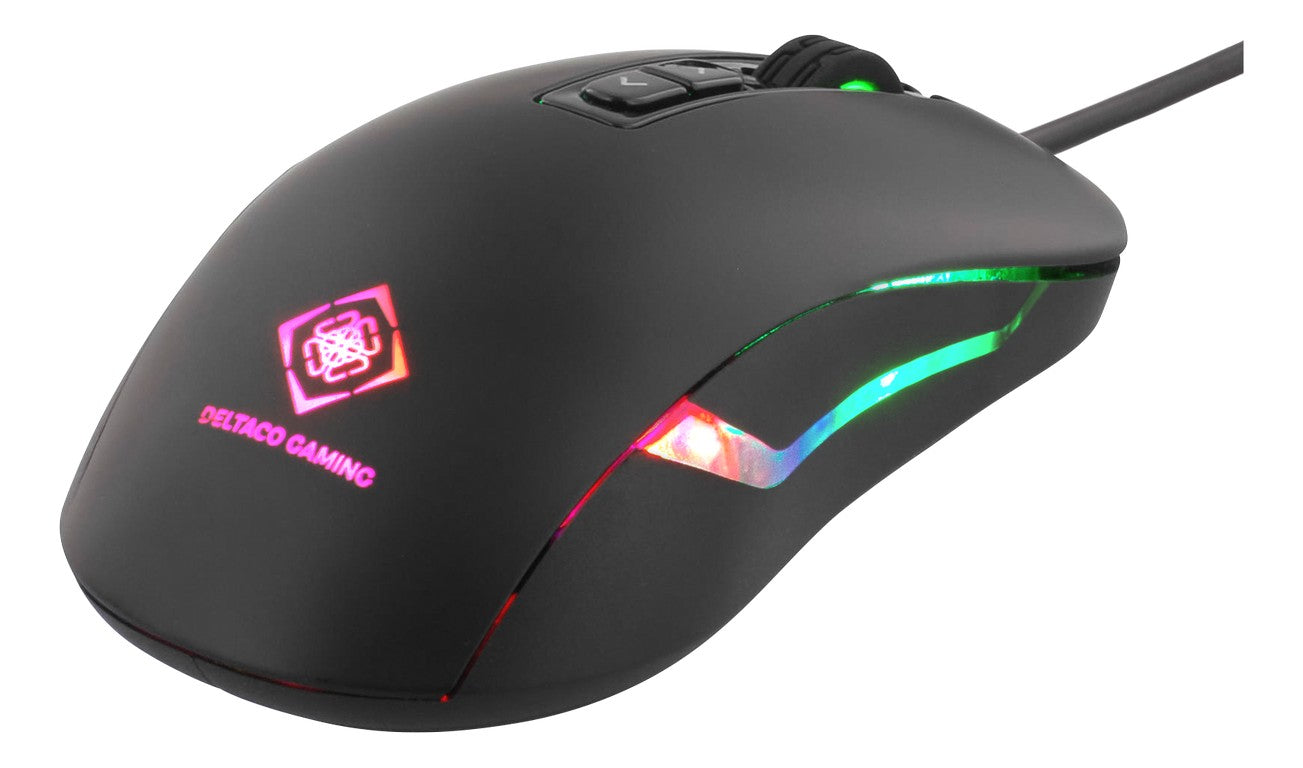 Egér DELTACO GAMING GAM-029 Optikai USB LED Fekete