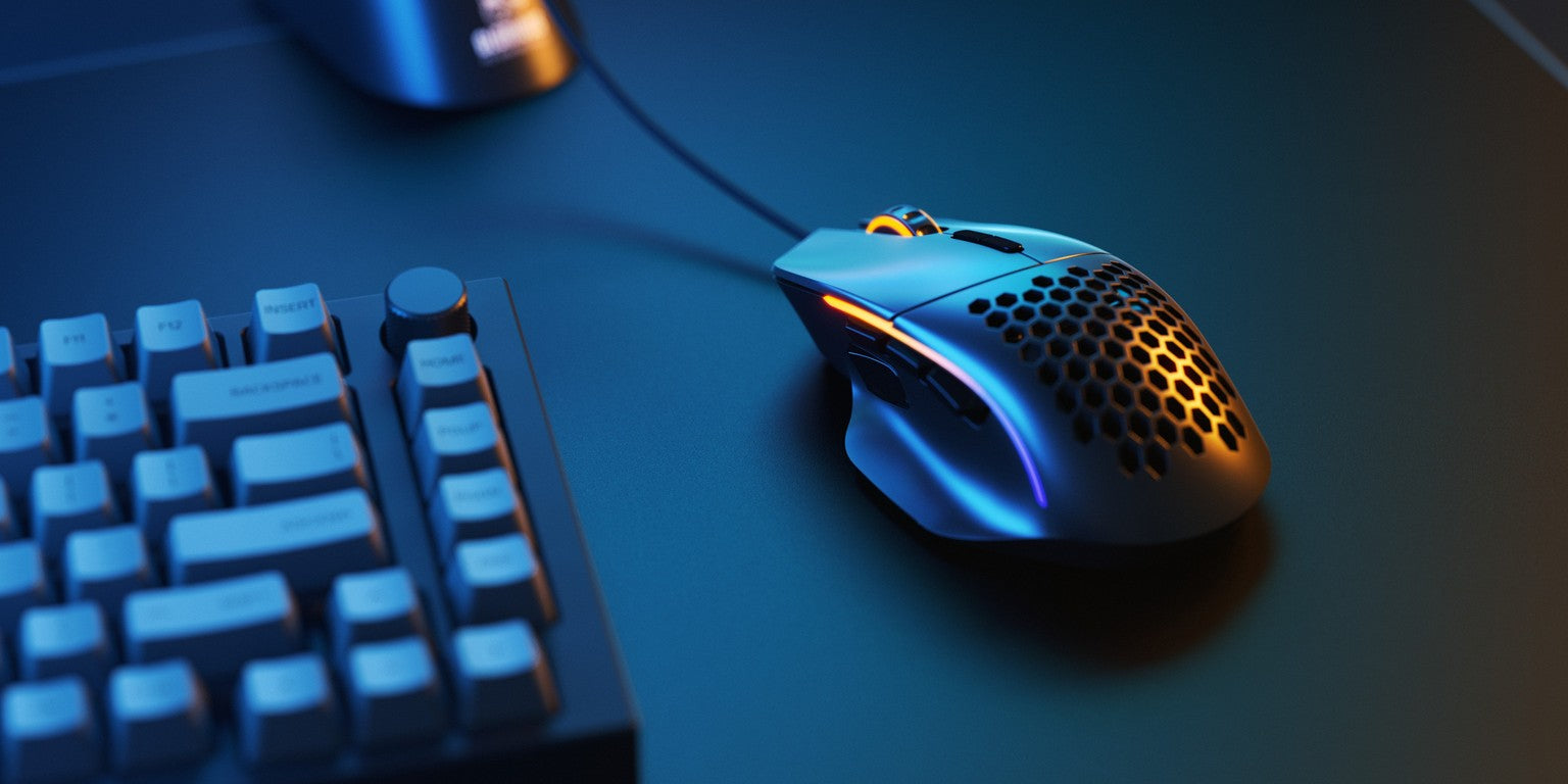 Egér Glorious Model I RGB Optikai USB Matt Fekete