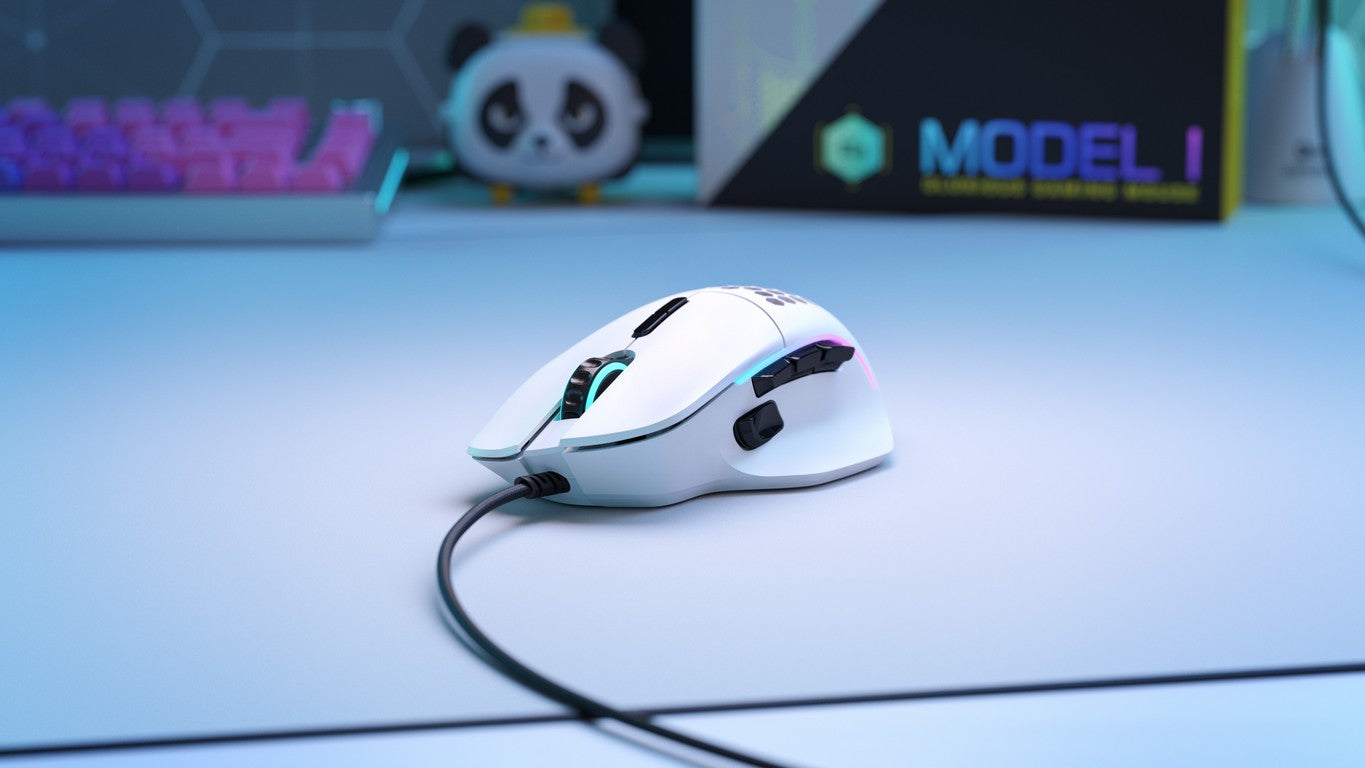 Egér Glorious Model I RGB Optikai USB Matt Fehér
