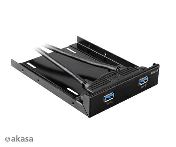 HDD/SSD beépítő keret Akasa 3.5 helyre - 2.5 HDD/SSD Előlapi + 2x USB 3.0