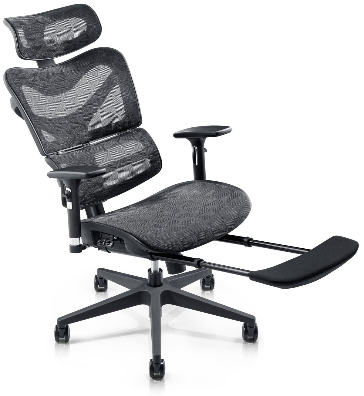 Rennen Pro ergonomikus net hálós irodaszék lábtartóval