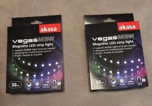 LED Szalag Akasa Vegas MBW 50cm 30 LED RGB Mágneses (Aura/Mystic Light)