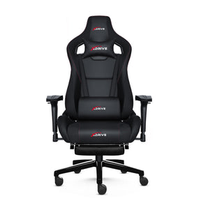 AKDENIZ E-sport ergonomikus gamer szék lábtartóval, műbőr, 3D kartámasz