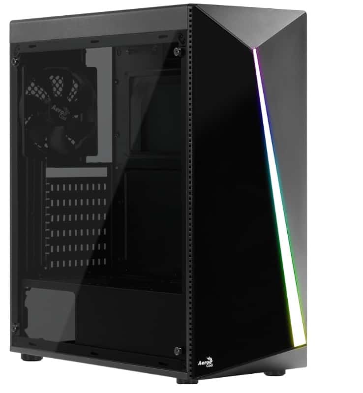 Számítógépház Aerocool Shard RGB ATX Fekete Akril üveg