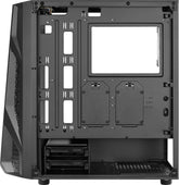 Számítógépház Aerocool AirHawk Duo RGB ATX Fekete Edzett üveg