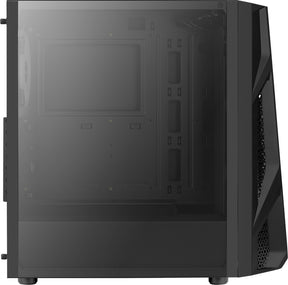Számítógépház Aerocool NightHawk Duo RGB ATX Fekete Edzett üveg