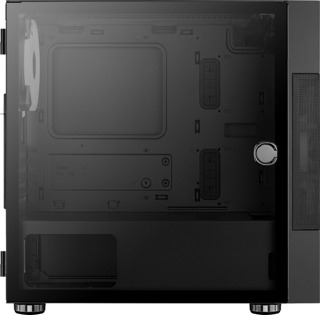 Számítógépház Aerocool Atomic v1 mATX Fekete Edzett üveg