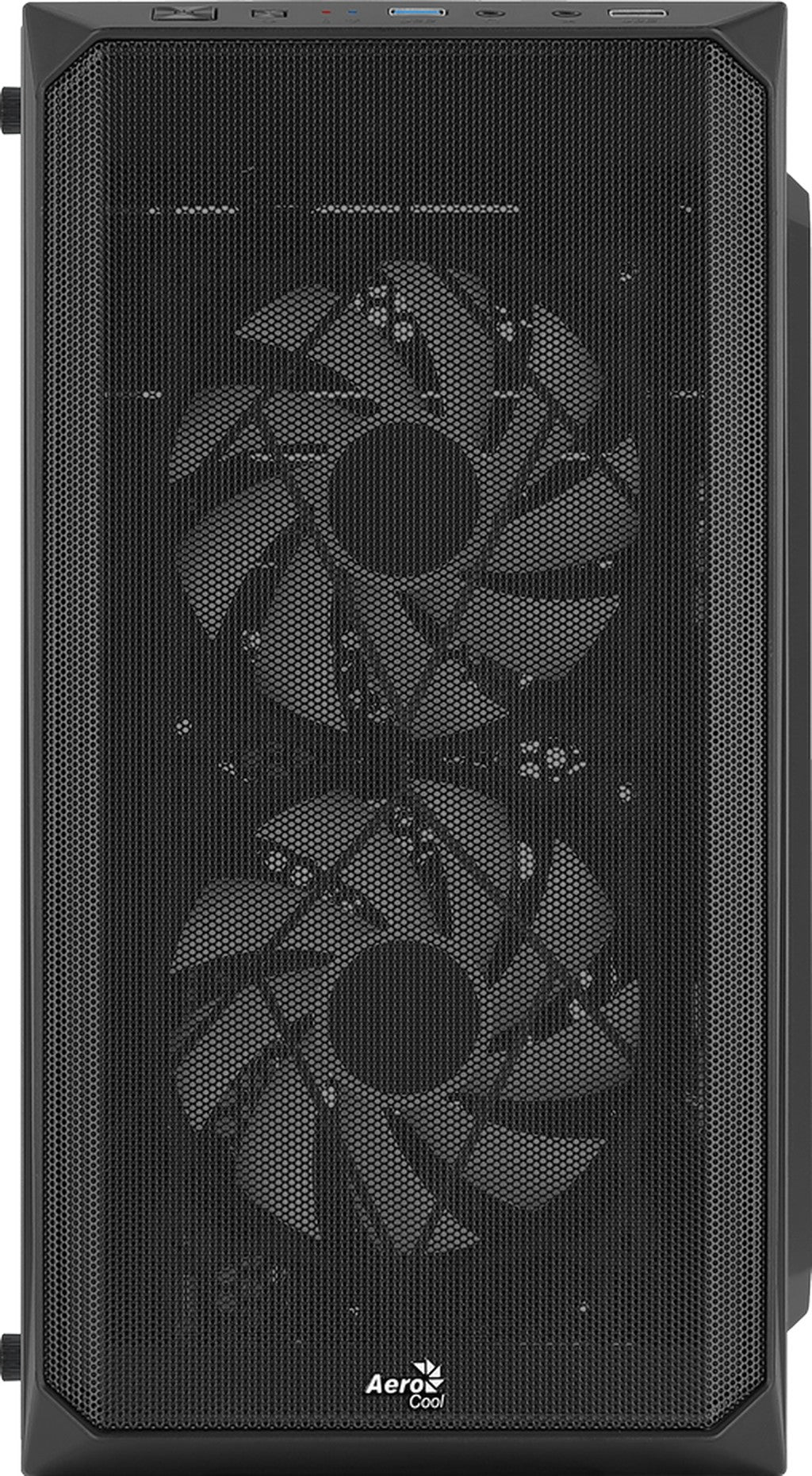 Számítógépház Aerocool CS-107 Mesh FRGB mATX Fekete Acryl üveg