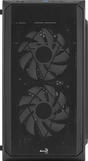 Számítógépház Aerocool CS-107 Mesh FRGB mATX Fekete Acryl üveg