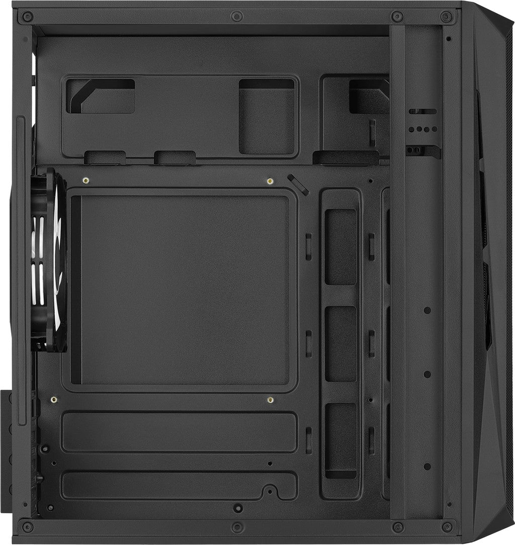Számítógépház Aerocool CS-107 Mesh FRGB mATX Fekete Acryl üveg