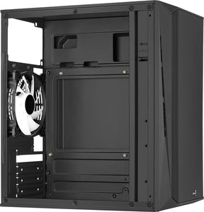 Számítógépház Aerocool CS-107 Mesh FRGB mATX Fekete Acryl üveg