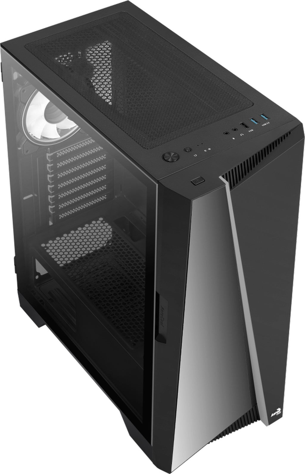 Számítógépház Aerocool Mirage ARGB ATX Fekete Edzett üveg