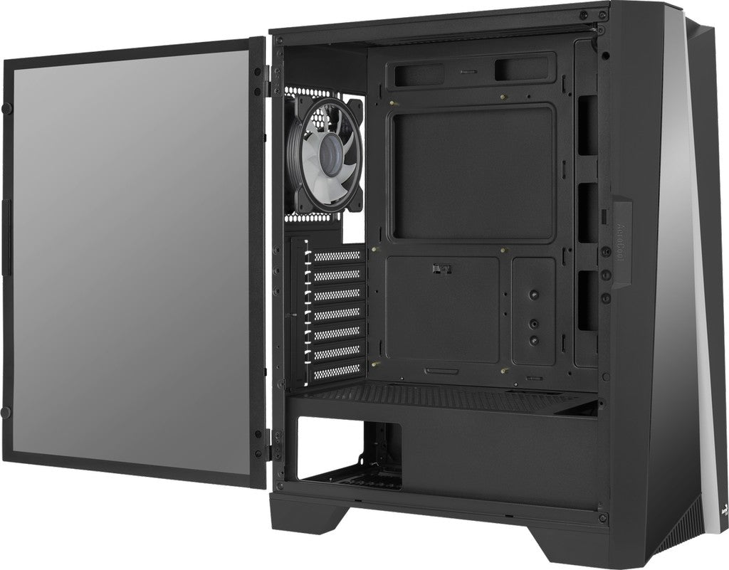 Számítógépház Aerocool Mirage ARGB ATX Fekete Edzett üveg