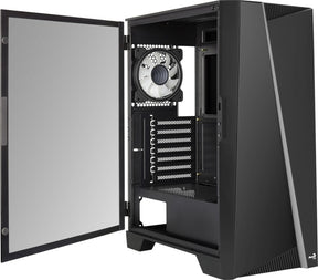 Számítógépház Aerocool Mirage ARGB ATX Fekete Edzett üveg