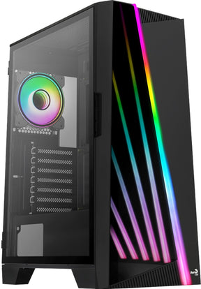 Számítógépház Aerocool Mirage ARGB ATX Fekete Edzett üveg