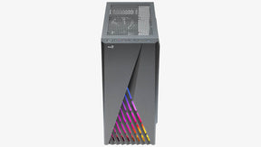 Számítógépház Aerocool Delta RGB ATX Fekete Acryl üveg