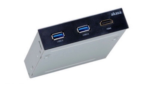 Számítógépház kiegészítő Akasa 3.5 VR Panel 2x USB 3.0 + HDMI