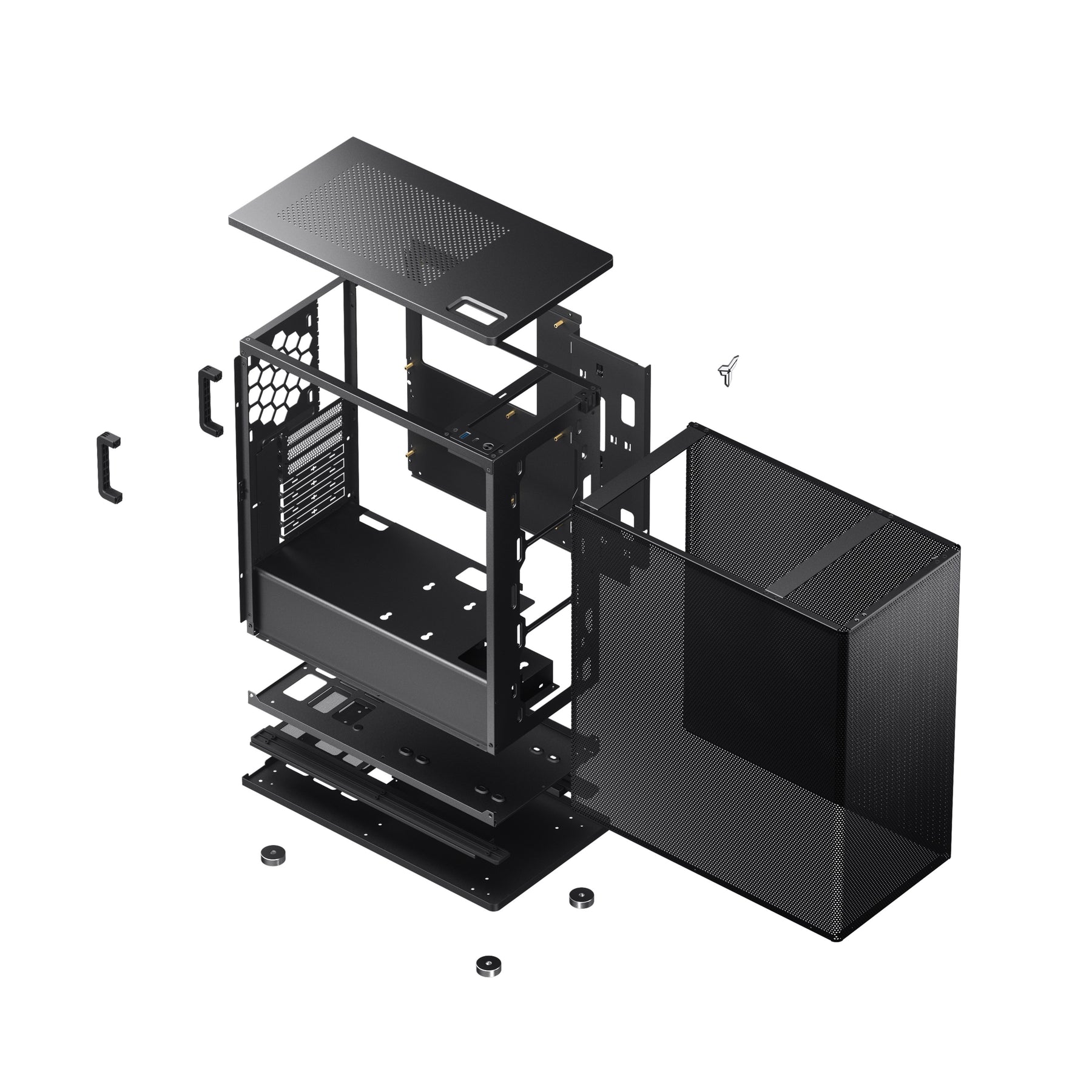 Számítógépház Jonsbo VR4 Full Mesh ATX Fekete