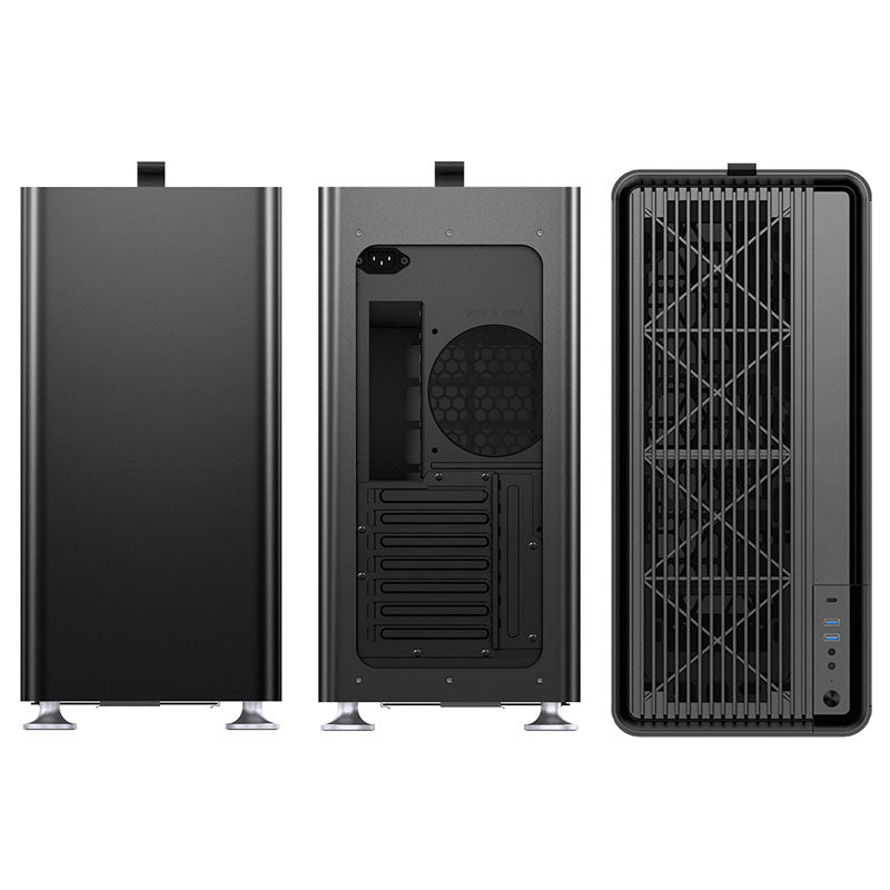 Számítógépház Jonsplus i400 ATX Fekete Edzett üveg
