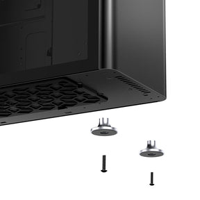 Számítógépház Jonsplus i400 ATX Fekete Edzett üveg