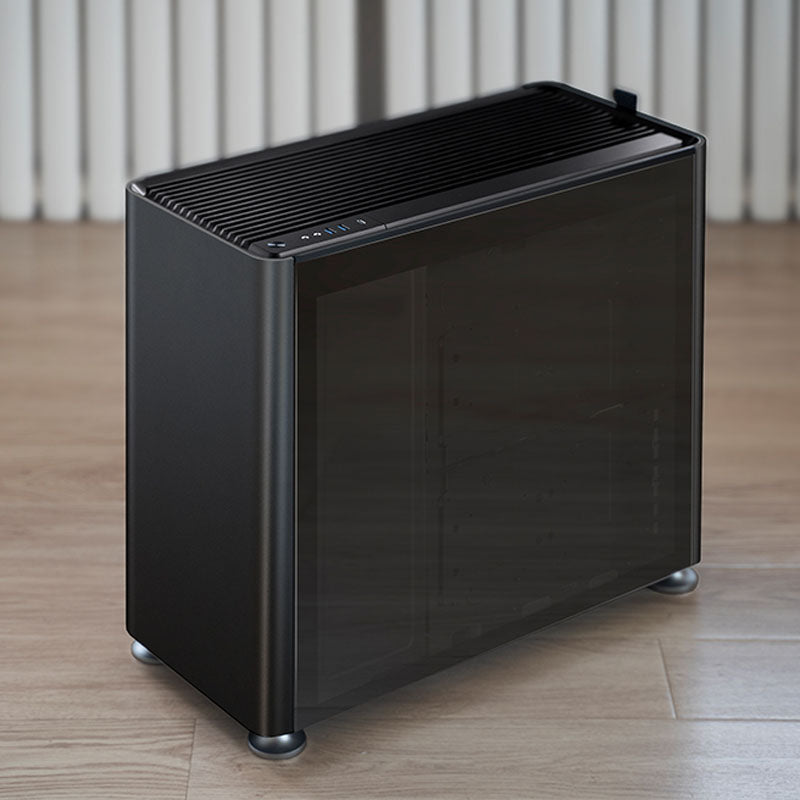 Számítógépház Jonsplus i400 ATX Fekete Edzett üveg