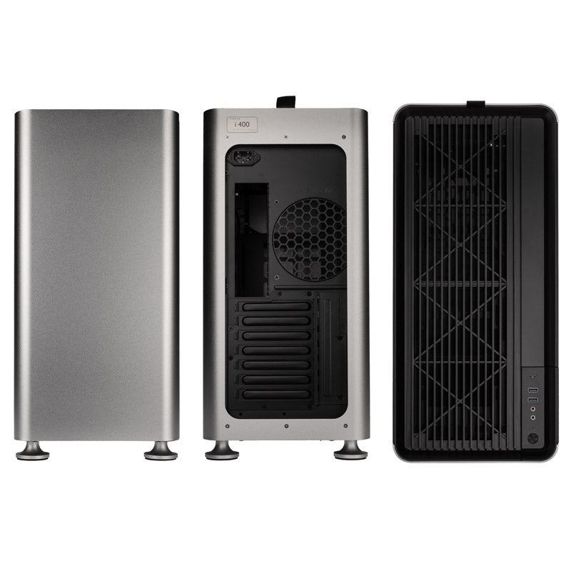 Számítógépház Jonsplus i400 ATX Ezüst Edzett üveg