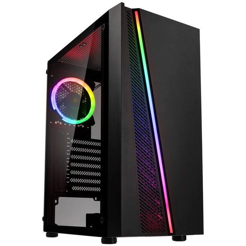 Számítógépház Kolink Inspire X2 ARGB ATX Edzett üveg Fekete